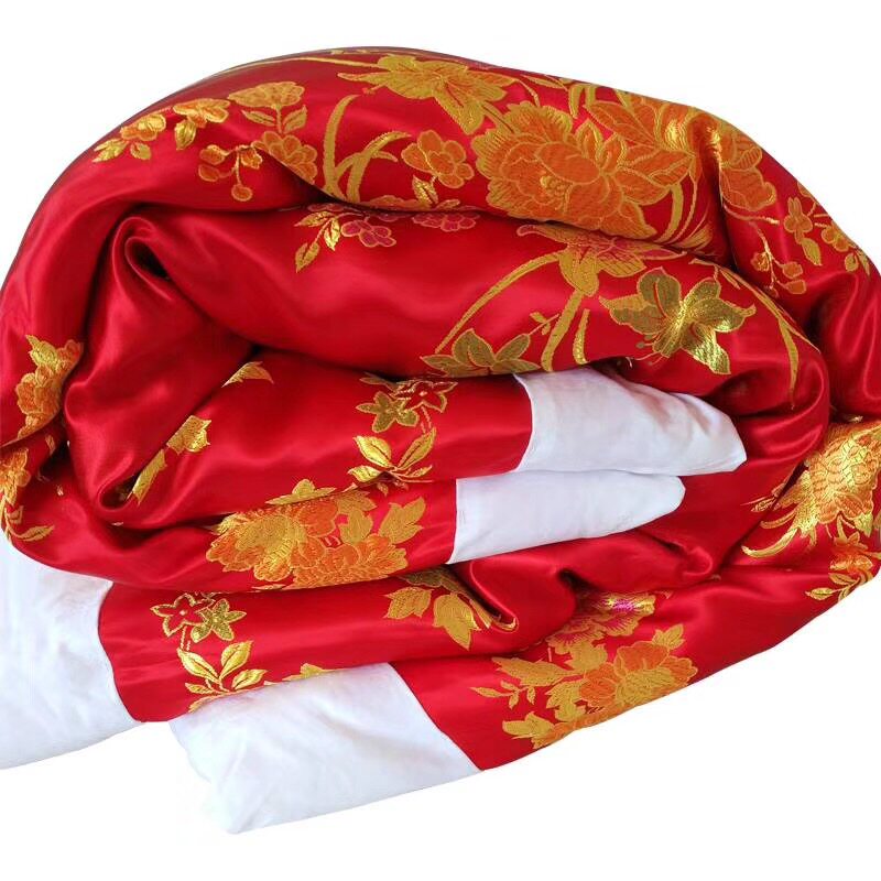 杭州丝绸被套绸缎被罩老式被面缎子复古床单被子