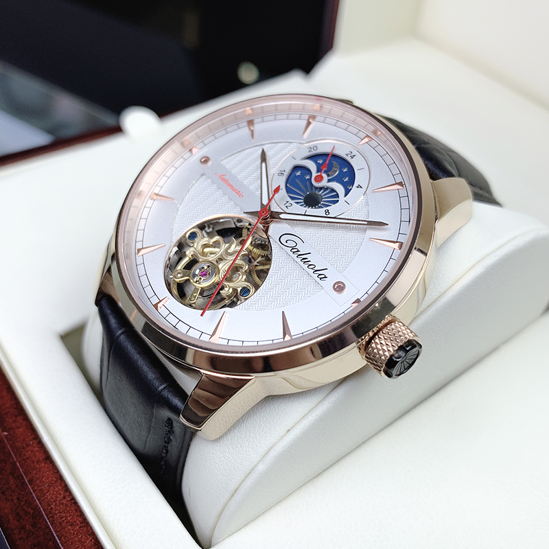 卡罗莱手表男机械表全自动男士手表防水品牌新款潮流正品品牌男表