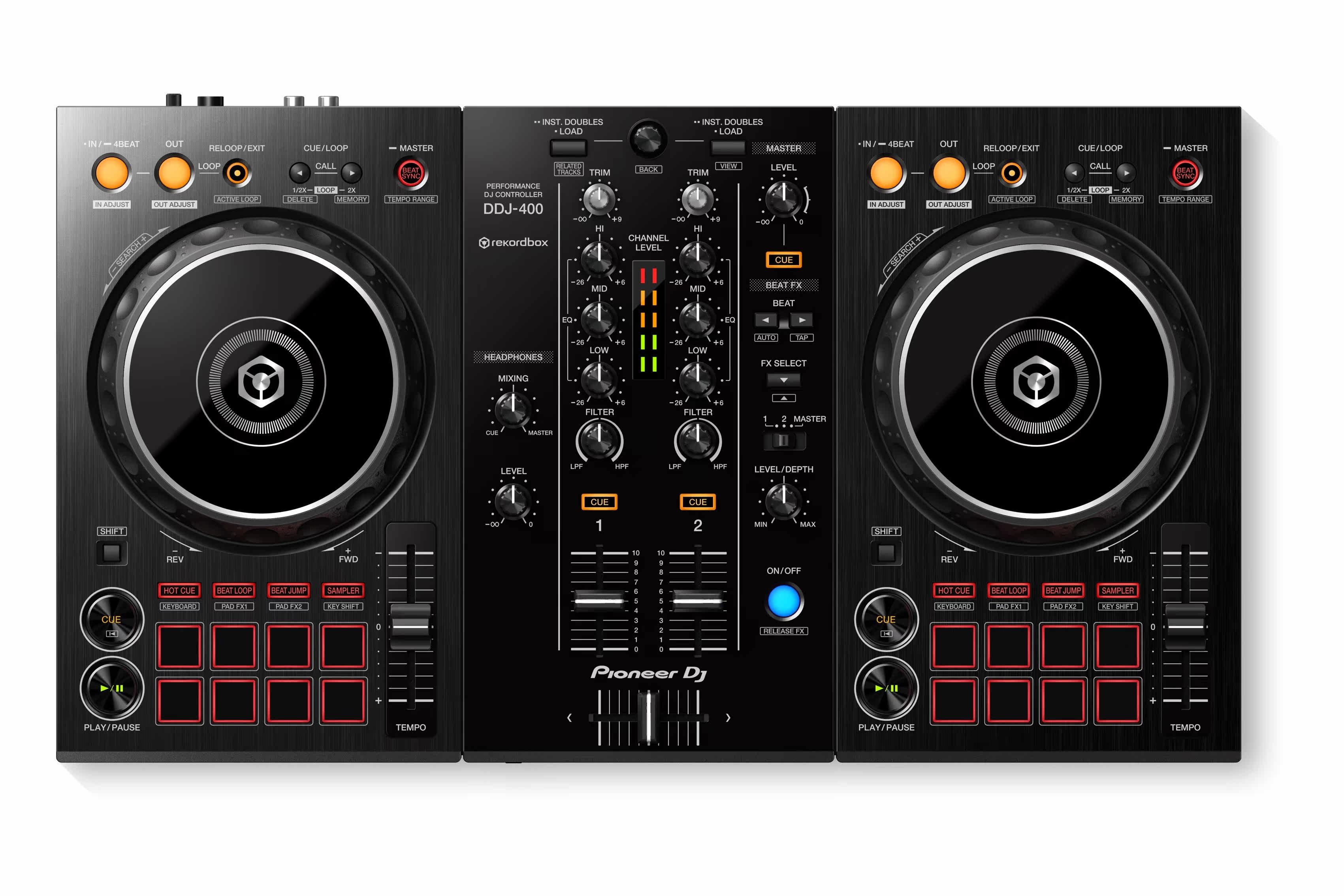 先锋ddj400ddj400酒吧dj控制器电脑数码碟机一体打碟机