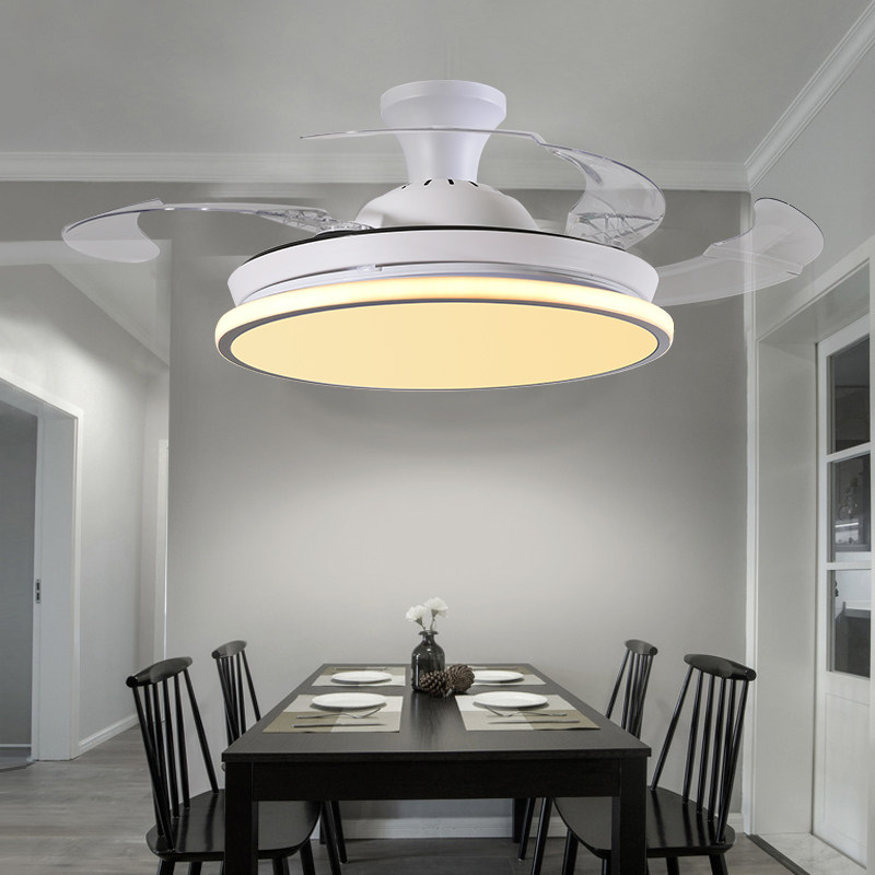 风扇吸顶变频隐形超薄简约低楼楼层吊扇餐厅吊扇