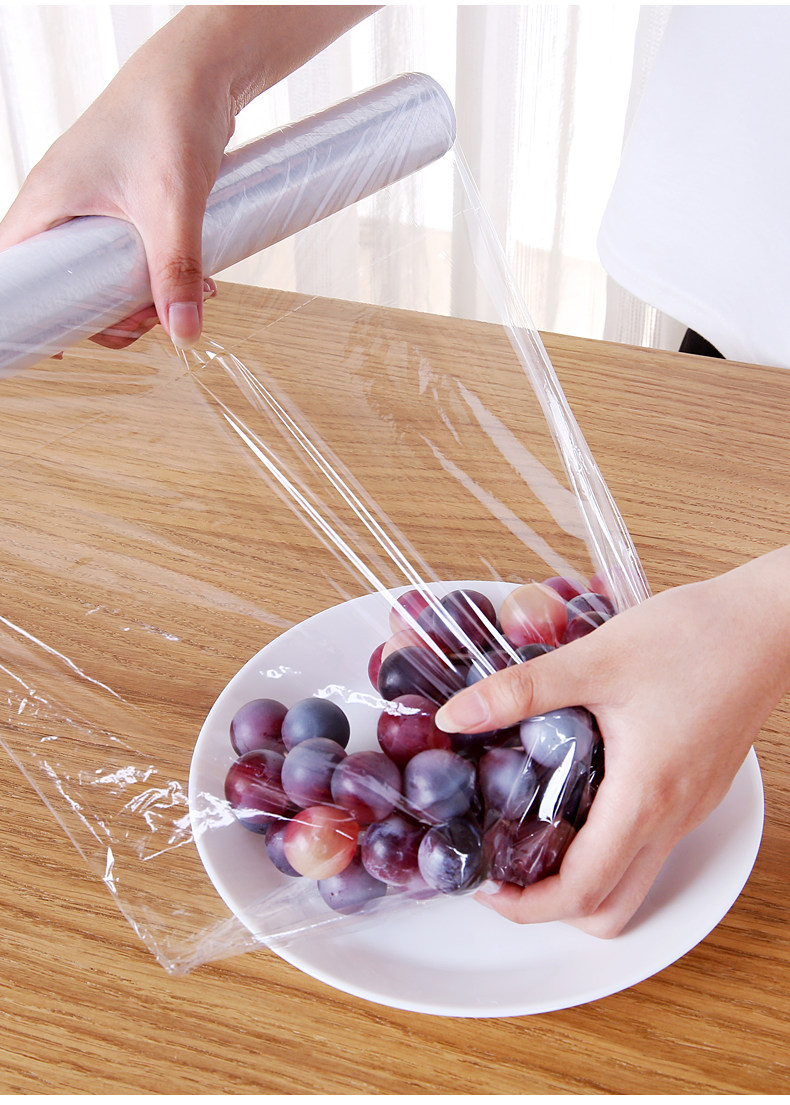 美丽雅保鲜150米大卷家用一次性点断式手pe经济保鲜膜