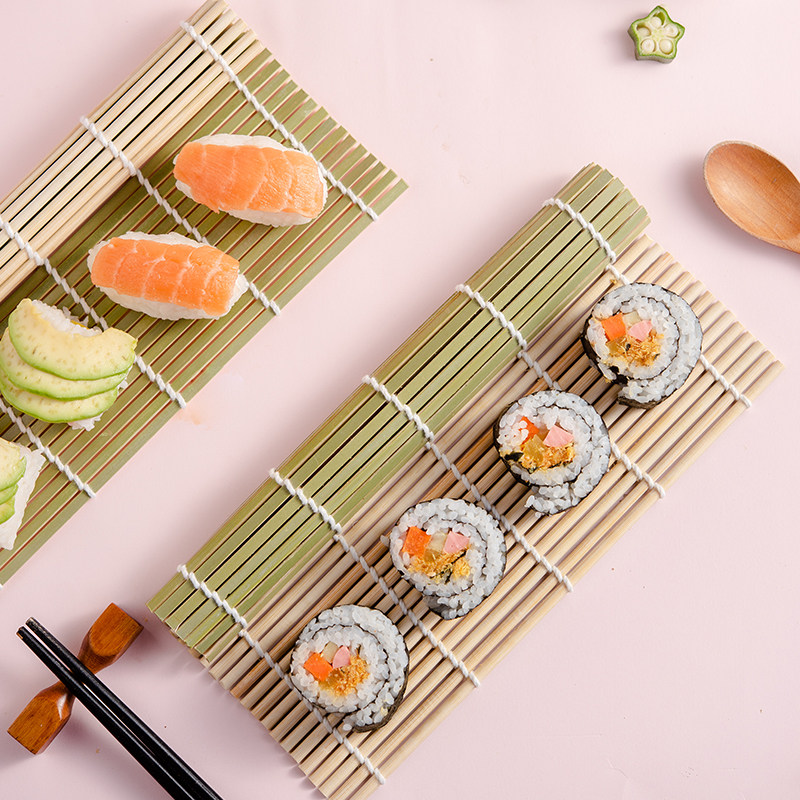 寿司百钻卷帘竹帘做海紫菜包饭青皮席子家用寿司帘