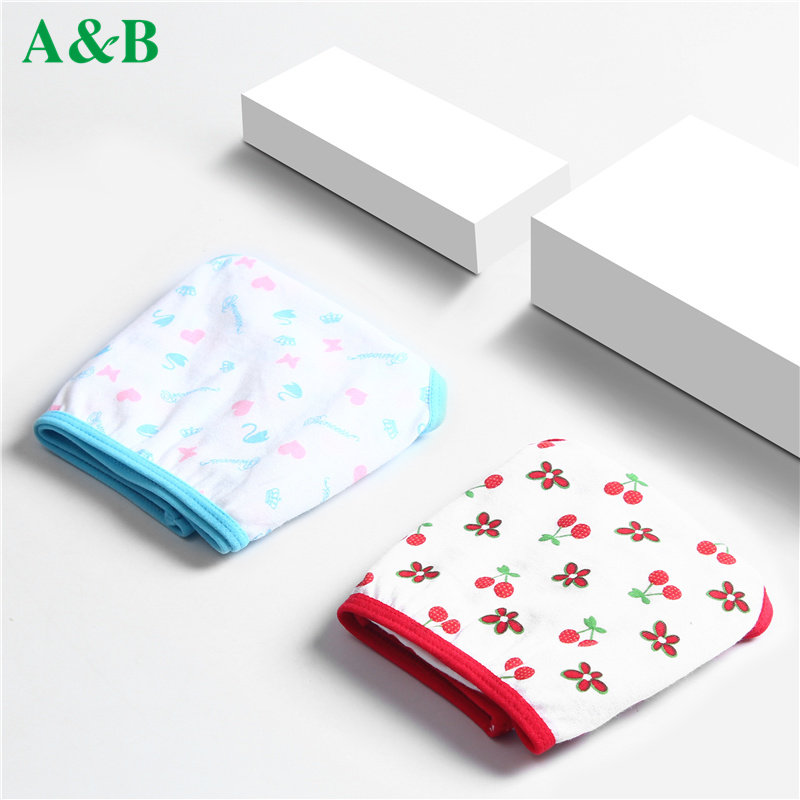 4条ab儿童内裤女童三角裤100纯棉大童少女内裤