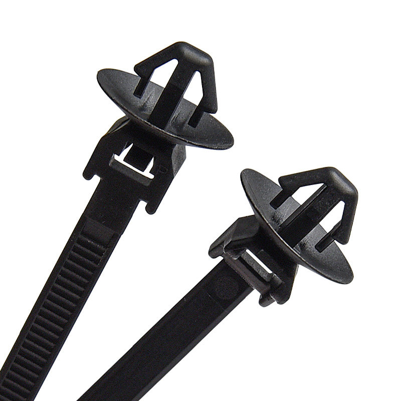 汽车6mm开孔基板汽修线缆固定蘑菇插销机头电线扎带