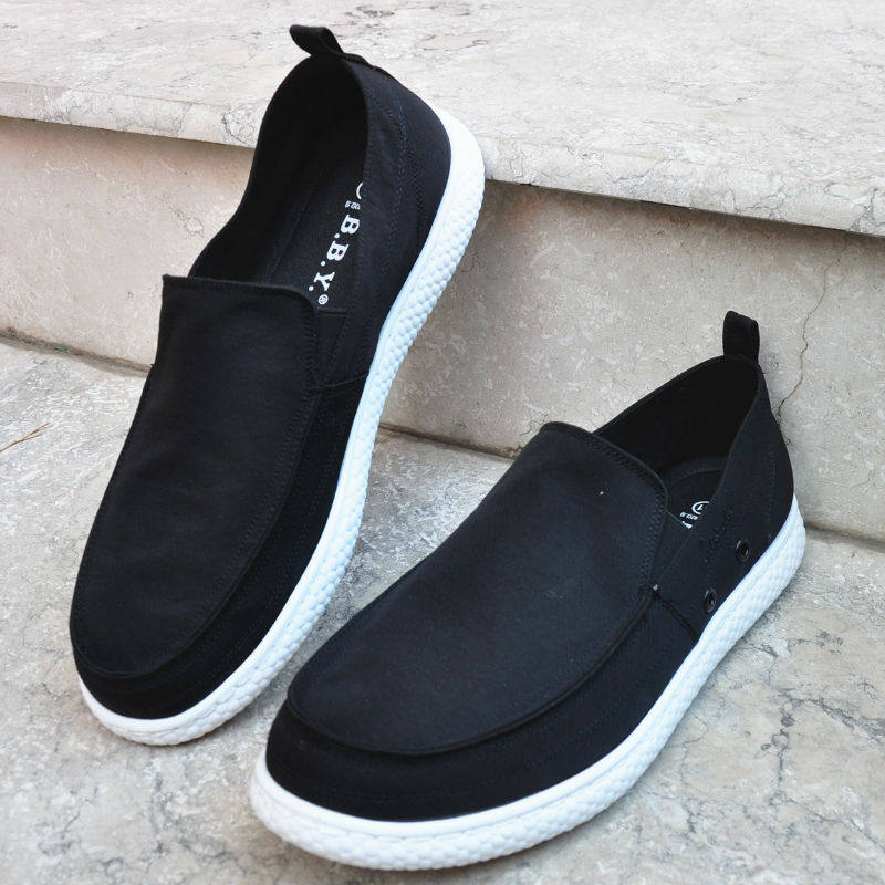 老北京布鞋男鞋男单春秋夏款透气帆布布鞋超轻一脚布鞋