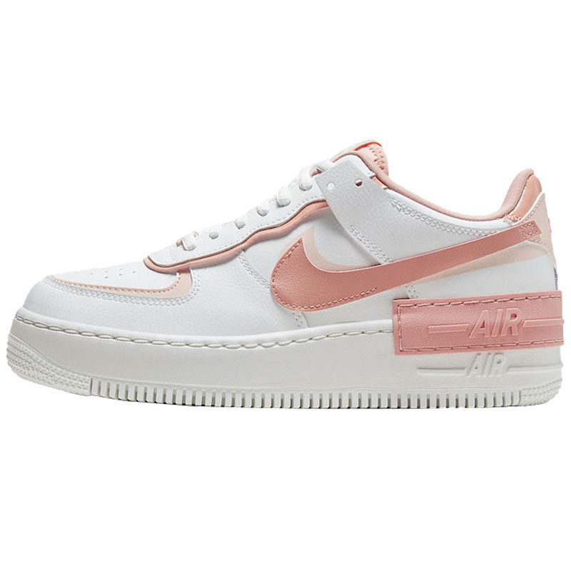nikeairforce1空军一号af1白樱花粉双钩女款厚底板鞋