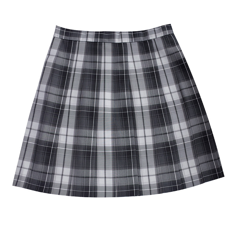 制服jk格裙现货桴生原创创木野狐黑白棋盘格学生校服