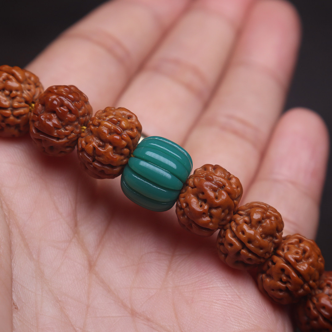 雪巴琉璃果冻料瓜珠老型顶腰珠隔珠菩提手长串其他diy饰品配件