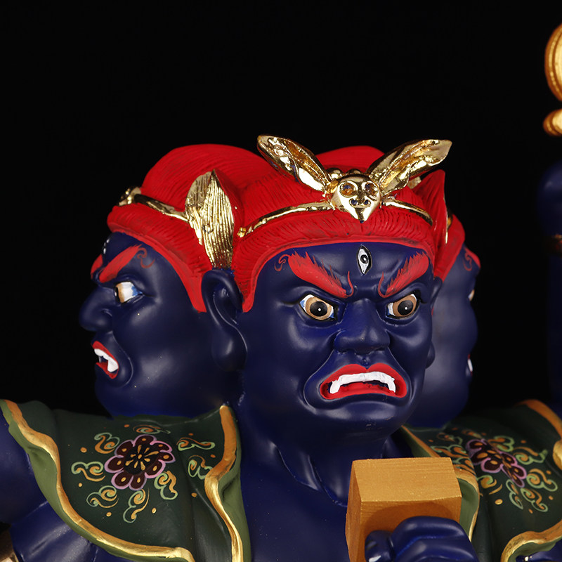 元帅典藏神像佛教道教护法太岁统领殷郊天尊摆件