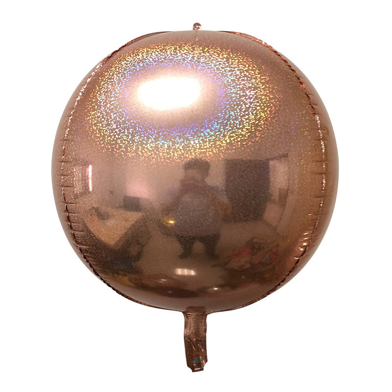 22寸镭射4d圆形气球酒吧ktv晚会装饰生日派对结婚房礼庆布置汽球