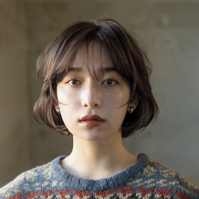 染町摩卡巧克力染发深咖棕乖温柔白发自然色自己彩染