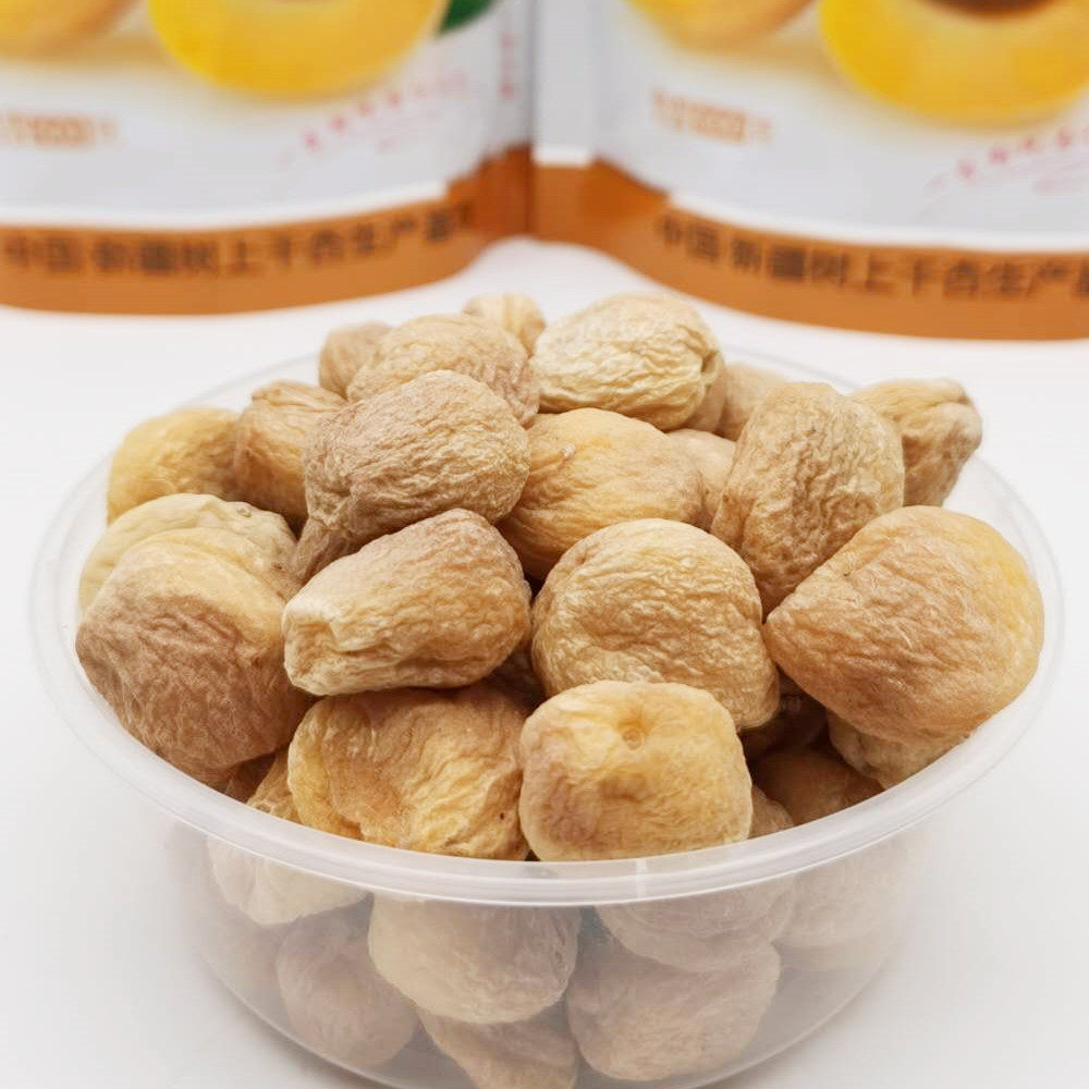 杏干2021年新疆特产库车小白自然自然风风干树上杏仁