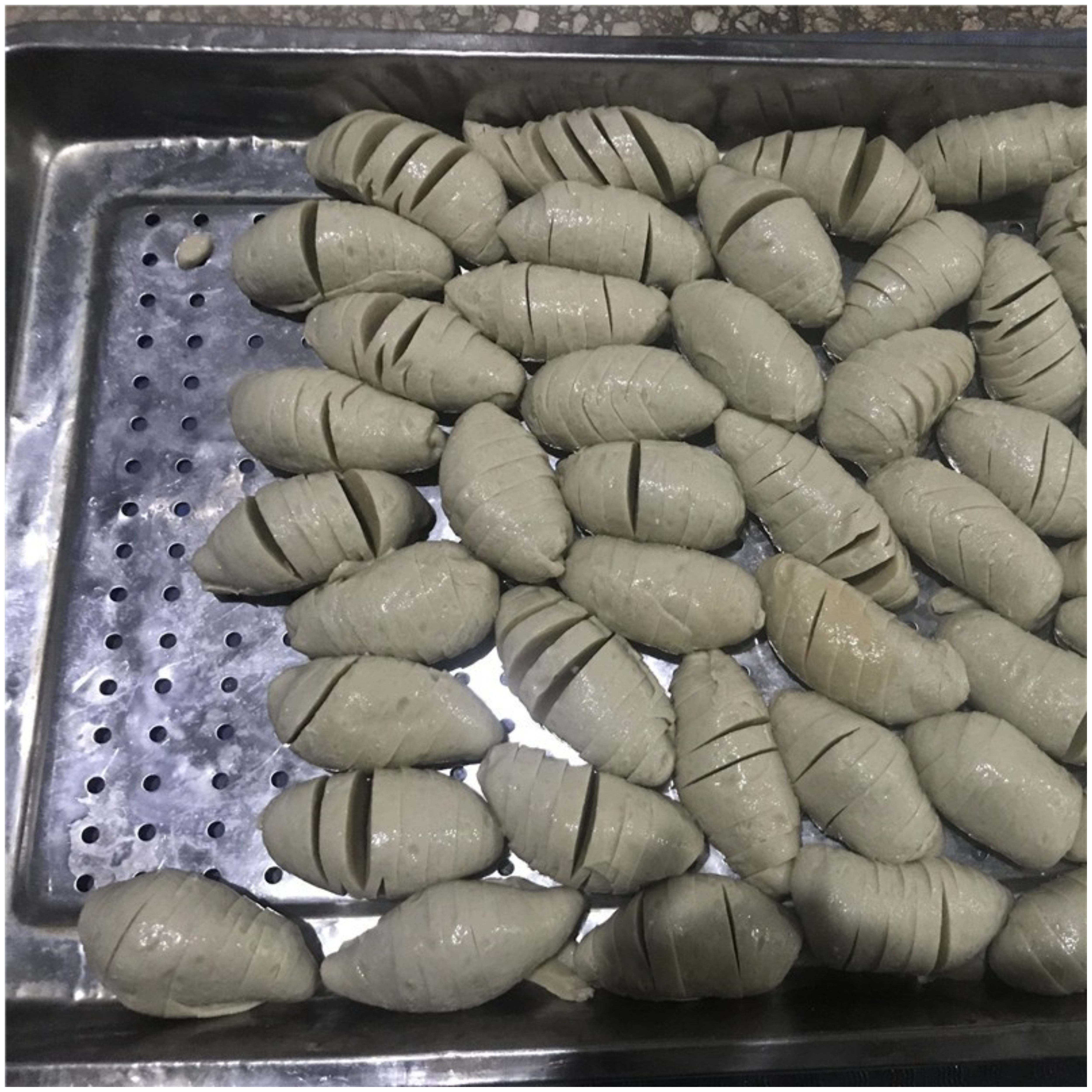 谷朊手工烤大面筋头串烧烤油炸户部巷商用特色面筋制品