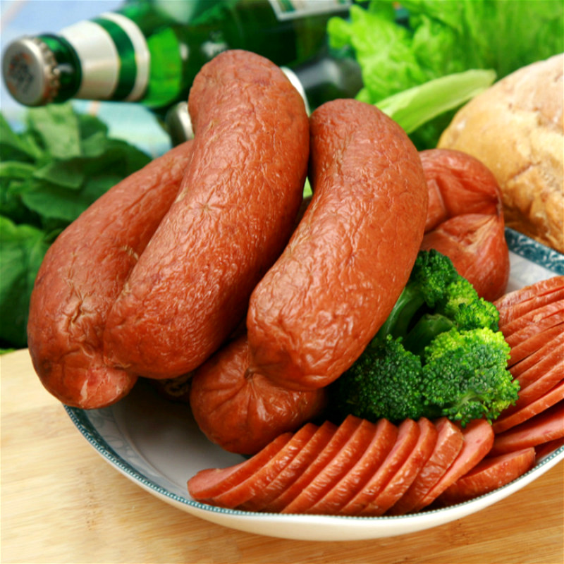 红肠东北特产佳木斯力佳传统木火熏肠俄式香肠包装即食肠类