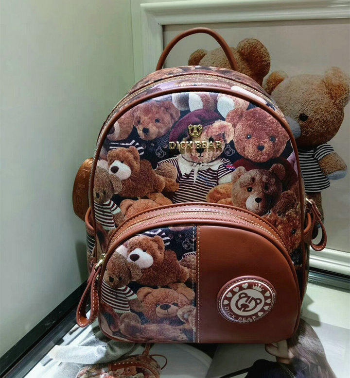 专柜正品迪克熊双肩包2020秋季新款韩版学院背包双肩背包