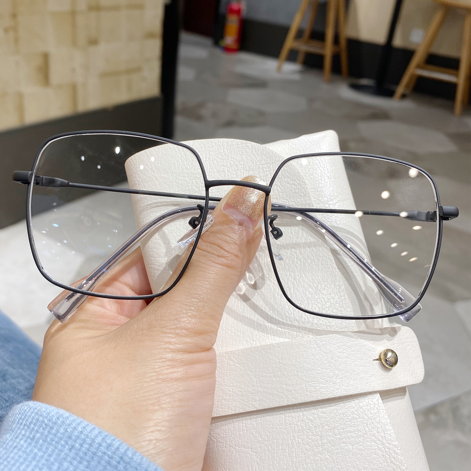 近视近视眼眼镜女防蓝光光眼镜框素颜修脸防辐射防蓝光镜