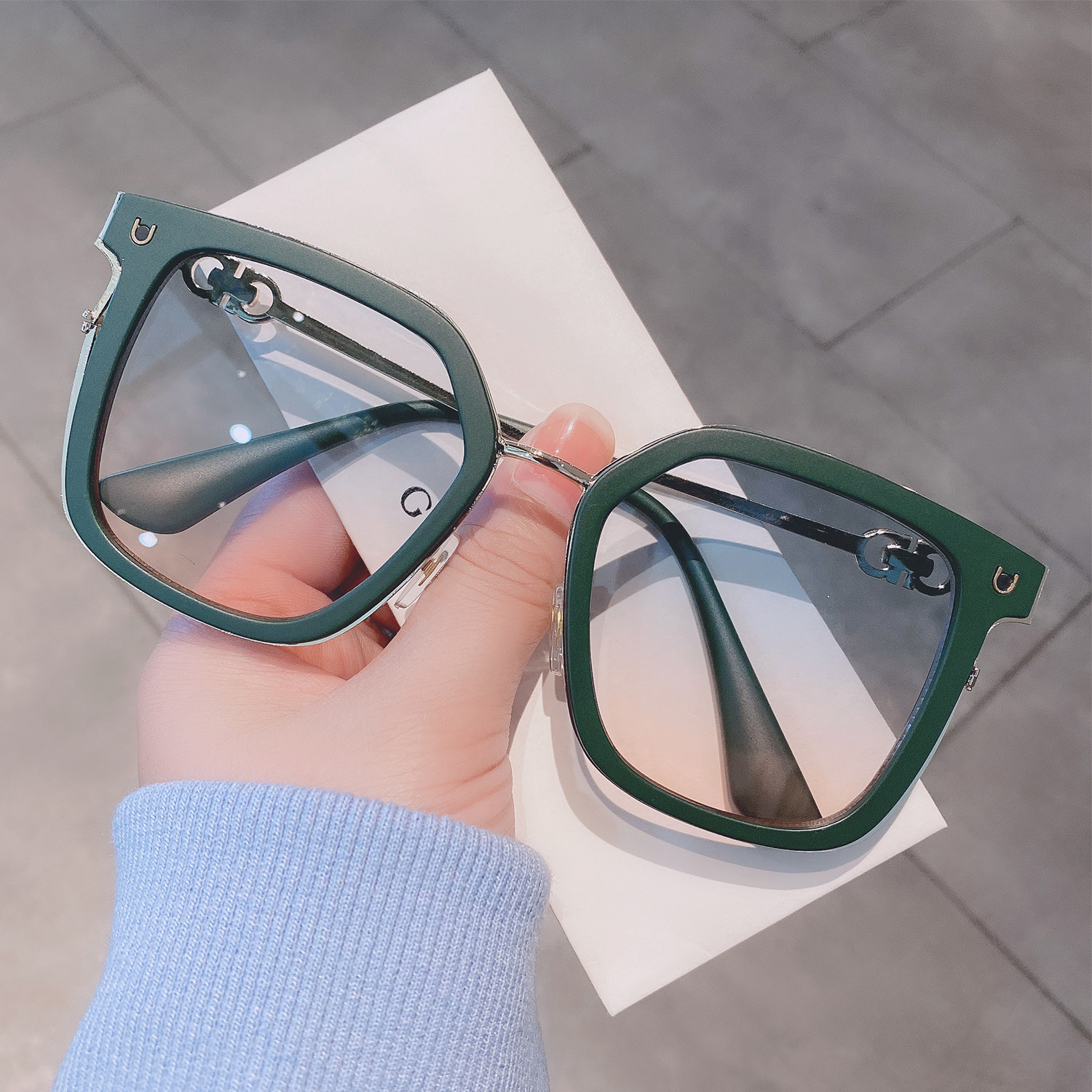 眼镜近视风光眼睛显瘦大脸镜框光学ins近视眼防蓝光镜