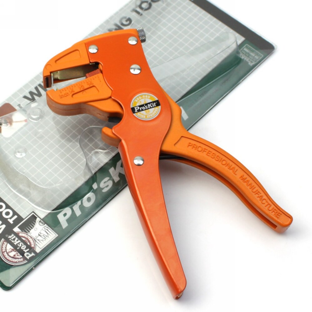 剥线台湾宝工808080鸭嘴型排线自动剥线钳