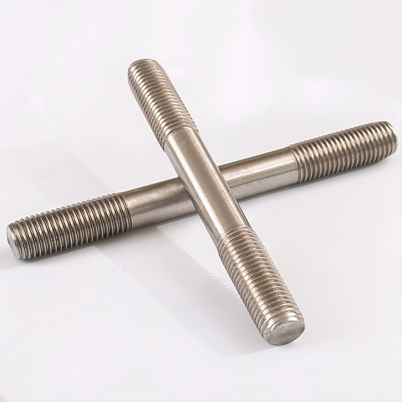 不锈钢双头螺栓螺丝螺杆螺柱m6m8m10304050607080200mm螺栓