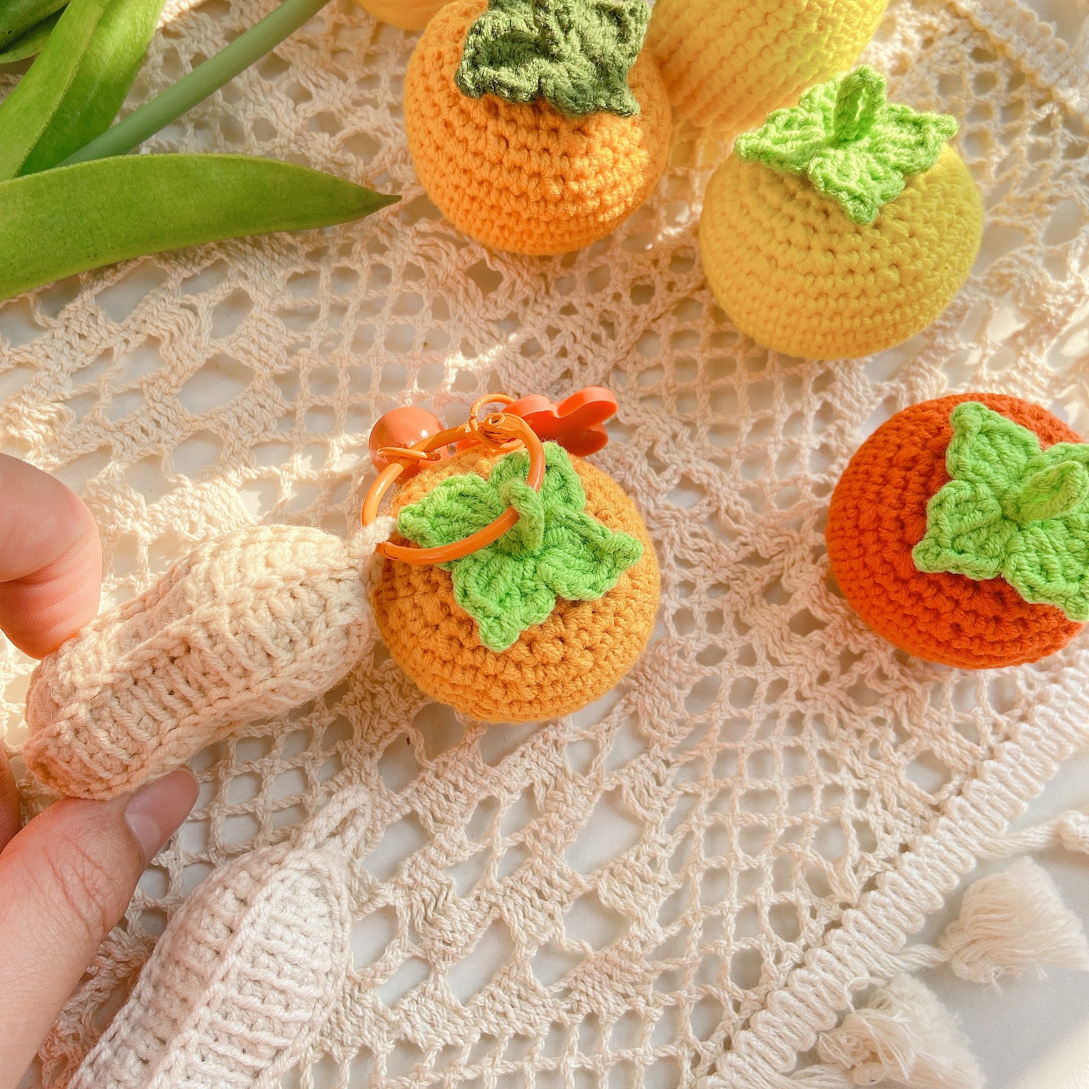 毛线好柿花生手工编织diy好事发生毛线