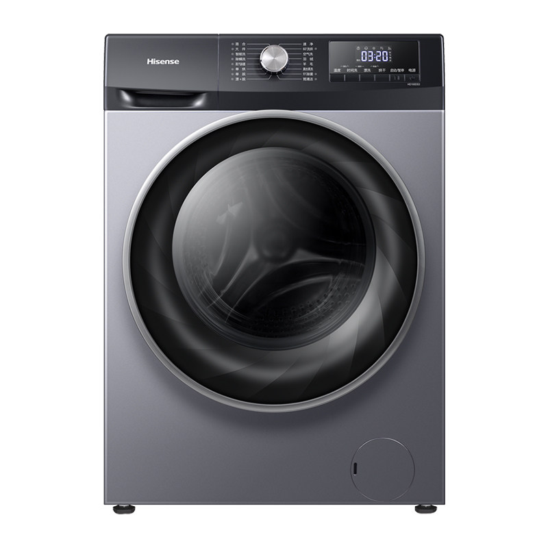 海信10公斤kg变频滚筒洗衣机全自动家用菌洗烘干洗衣机