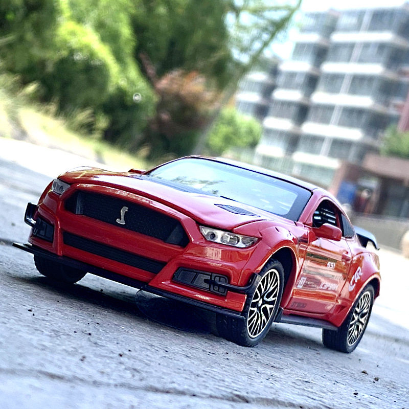 合金福特野马gt500汽车模型眼镜蛇仿真跑车350f150猛禽车模