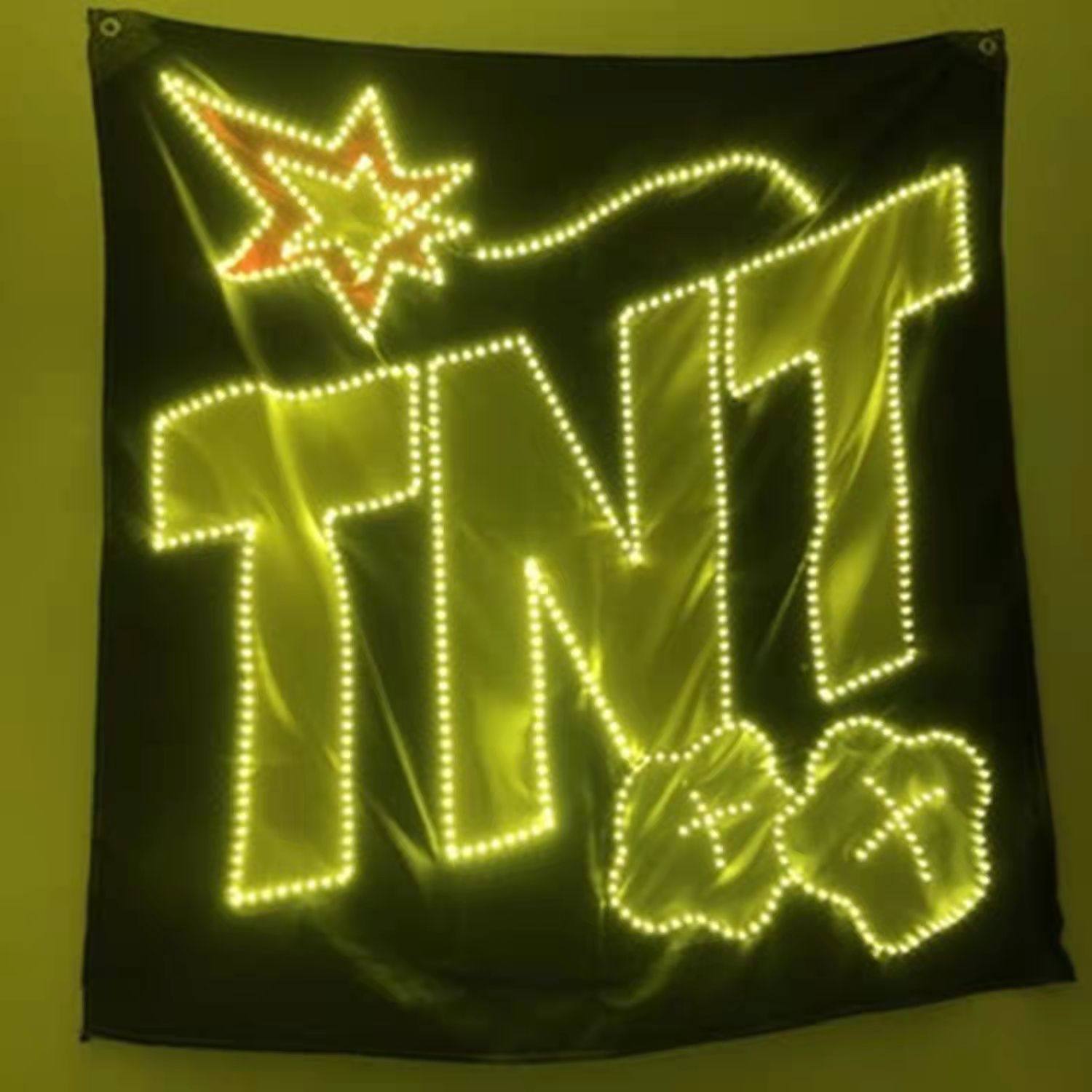 时代少年团应演唱会灯牌超薄羽纱纱布蛛网网布荧光棒