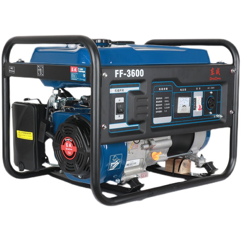 东成汽油发电机家用小型单相电大功率358kw柴油应急等额发电机