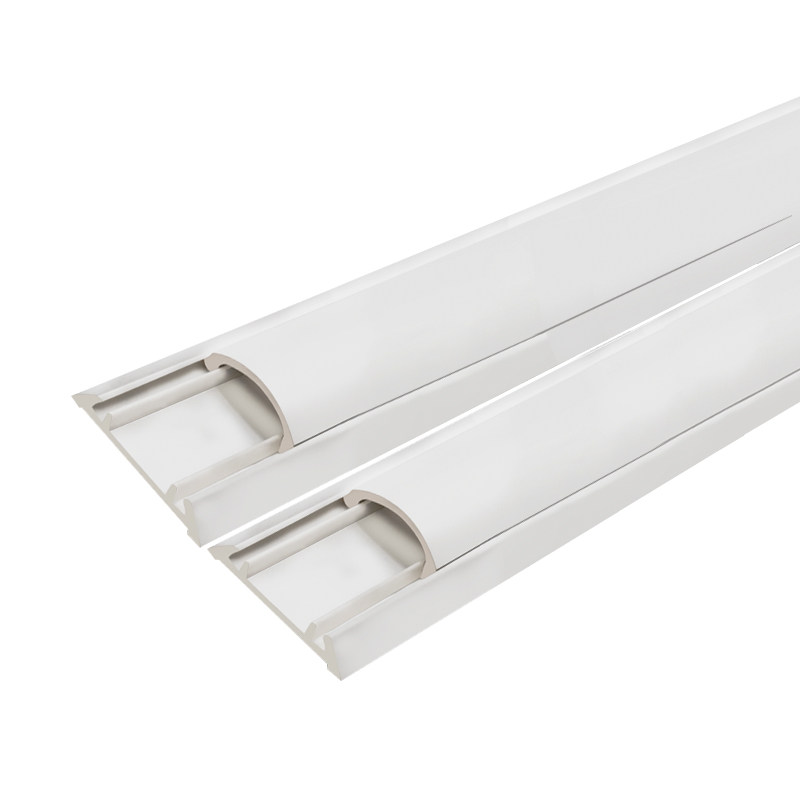 美化隐形家用防踩走地线半圆电线槽明线遮挡自粘弧形pvc线槽明装