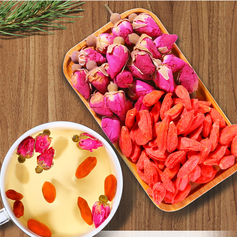 杞业世家玫瑰玫瑰花花茶重瓣搭配枸杞红枣泡水玫瑰花茶