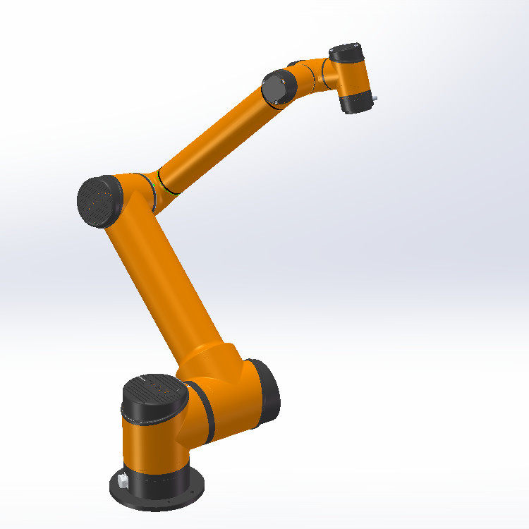 机器人轻型六轴关节微型协作3d模型服务机器人