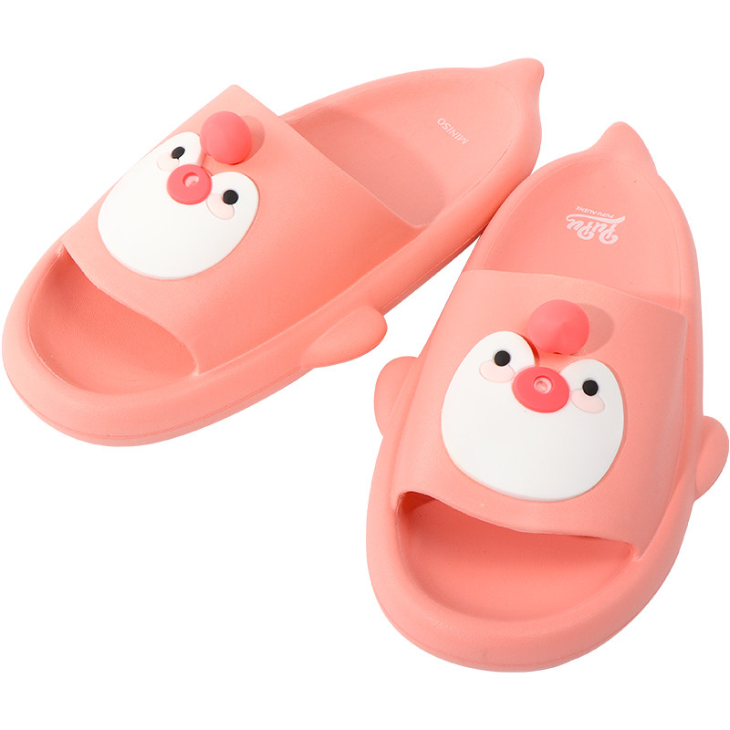 miniso名创优品pupu系列女士拖鞋蜜桃家居凉拖可爱居家亲子拖鞋