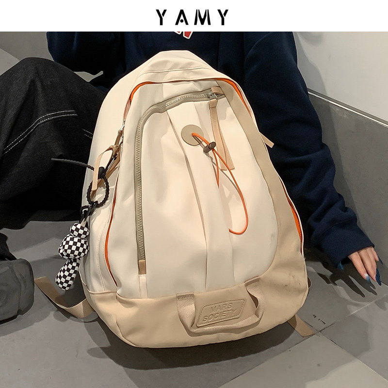 花曦家设计感小众双肩包大容量超火背包男初中高中生大学生书包女