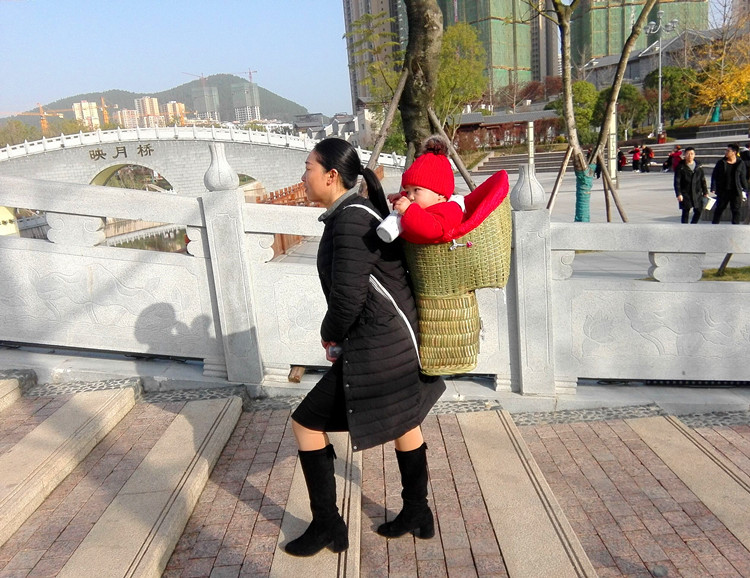 背筐竹编背篓娃婴儿儿童宝宝小孩背篓背椅椅背竹编