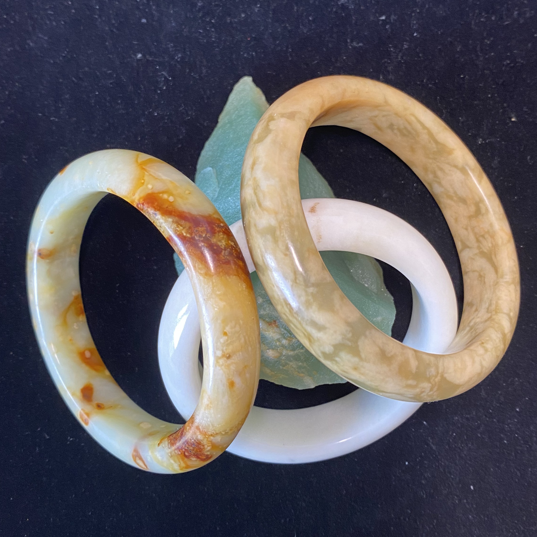 岫玉全包小口大小水草黄水草源头辽阳花玉放漏手饰