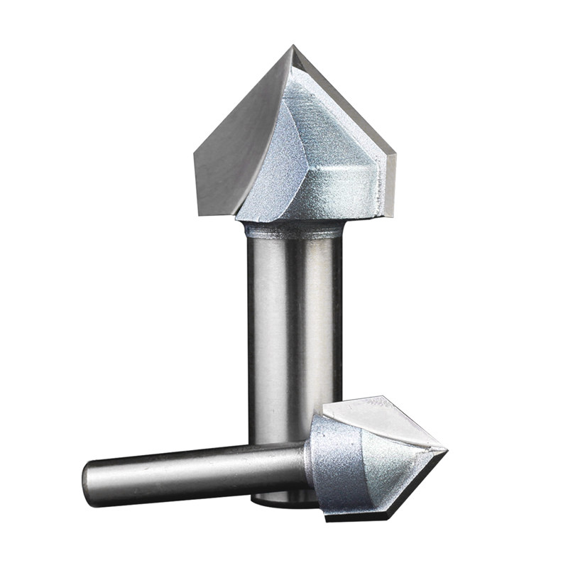 正品浪潮工业级90度v型刀雕刻机修边刀头斜边倒角刀三角开槽