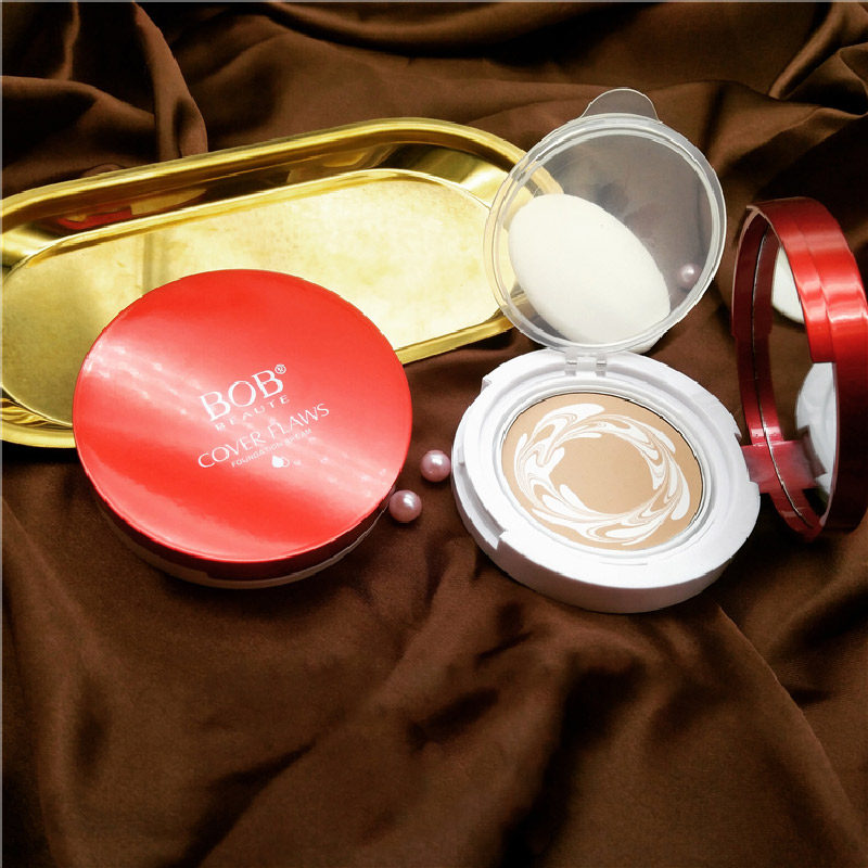 粉底bob红妆水粉粉膏湿粉遮瑕bb固体水光粉底液