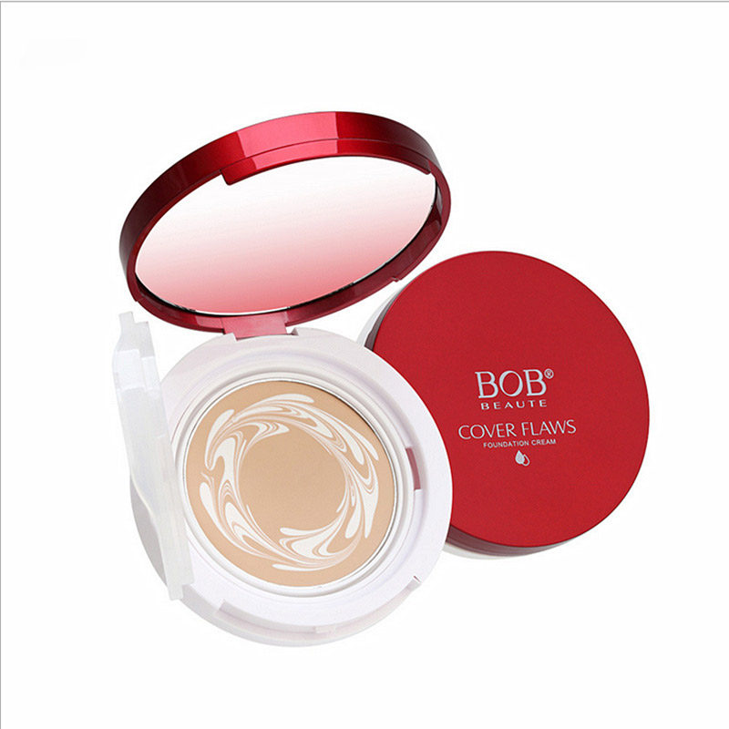 粉底bob红妆水粉粉膏湿粉遮瑕bb固体水光粉底液