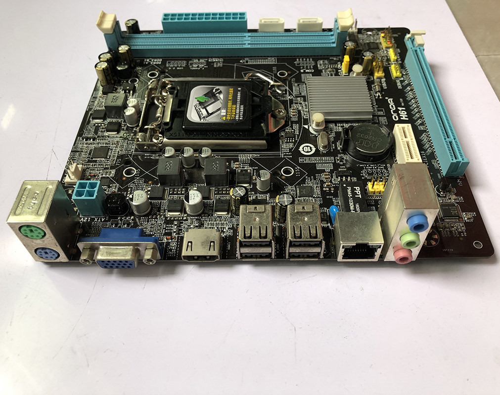 onda昂达h61c台式机电脑主板1155针ddr3内存17x19主板