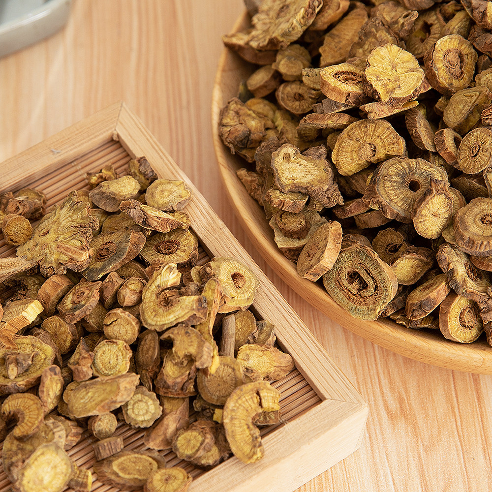 黄芩500克特级中药材正品无硫泡水茶非野生黄琴可黄芩