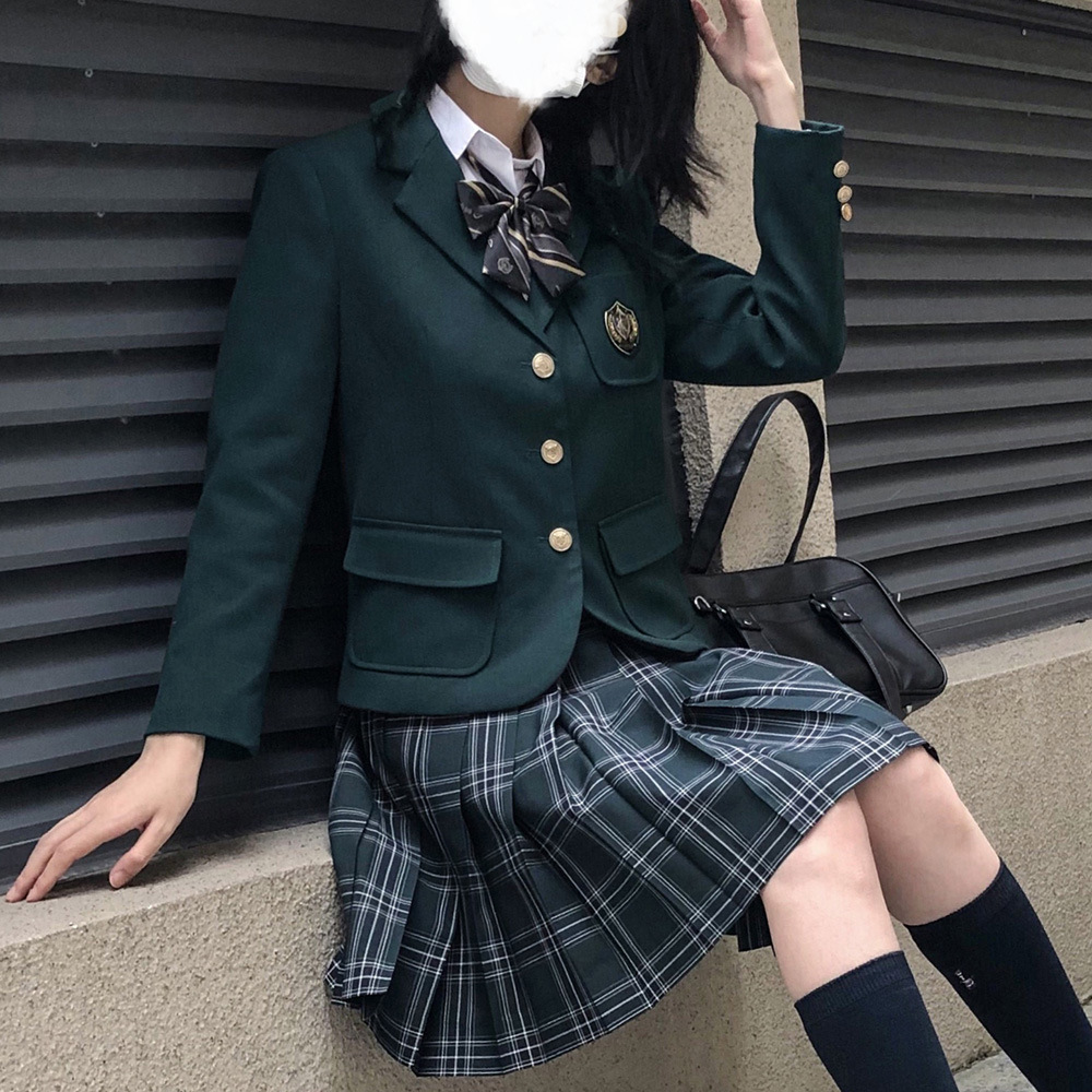 正版秋冬季学院jk制服外套徽章少女软妹西装时尚套装
