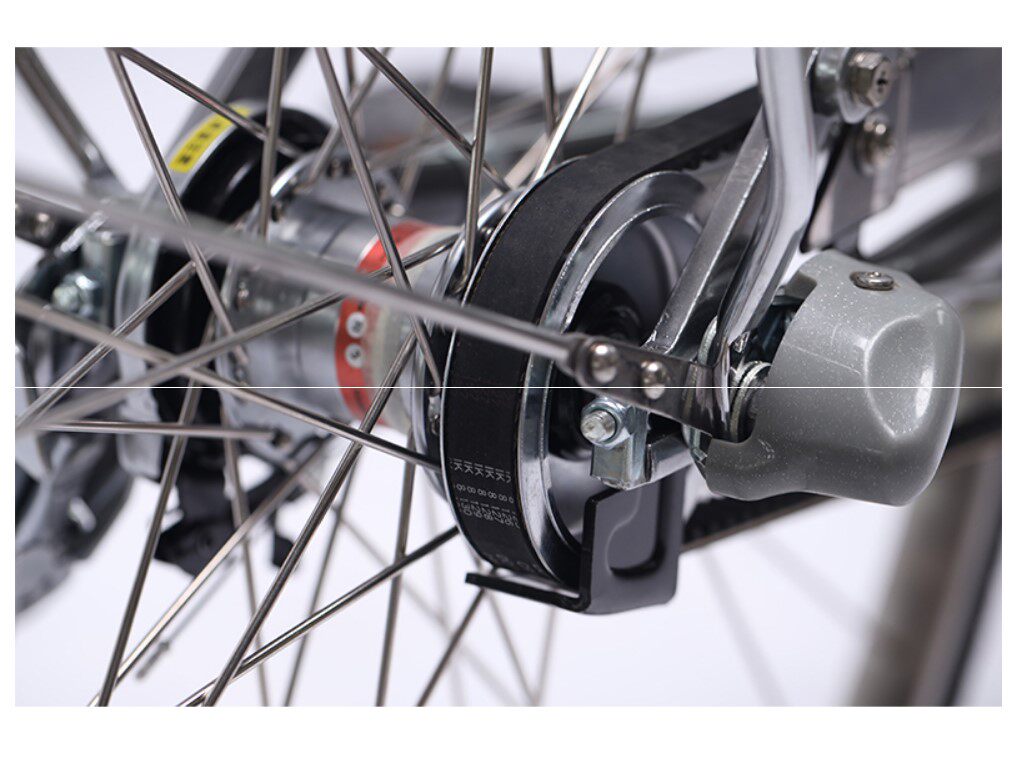 日本丸石普利司通自行车男女女式27寸皮带传动成人城市轻便车