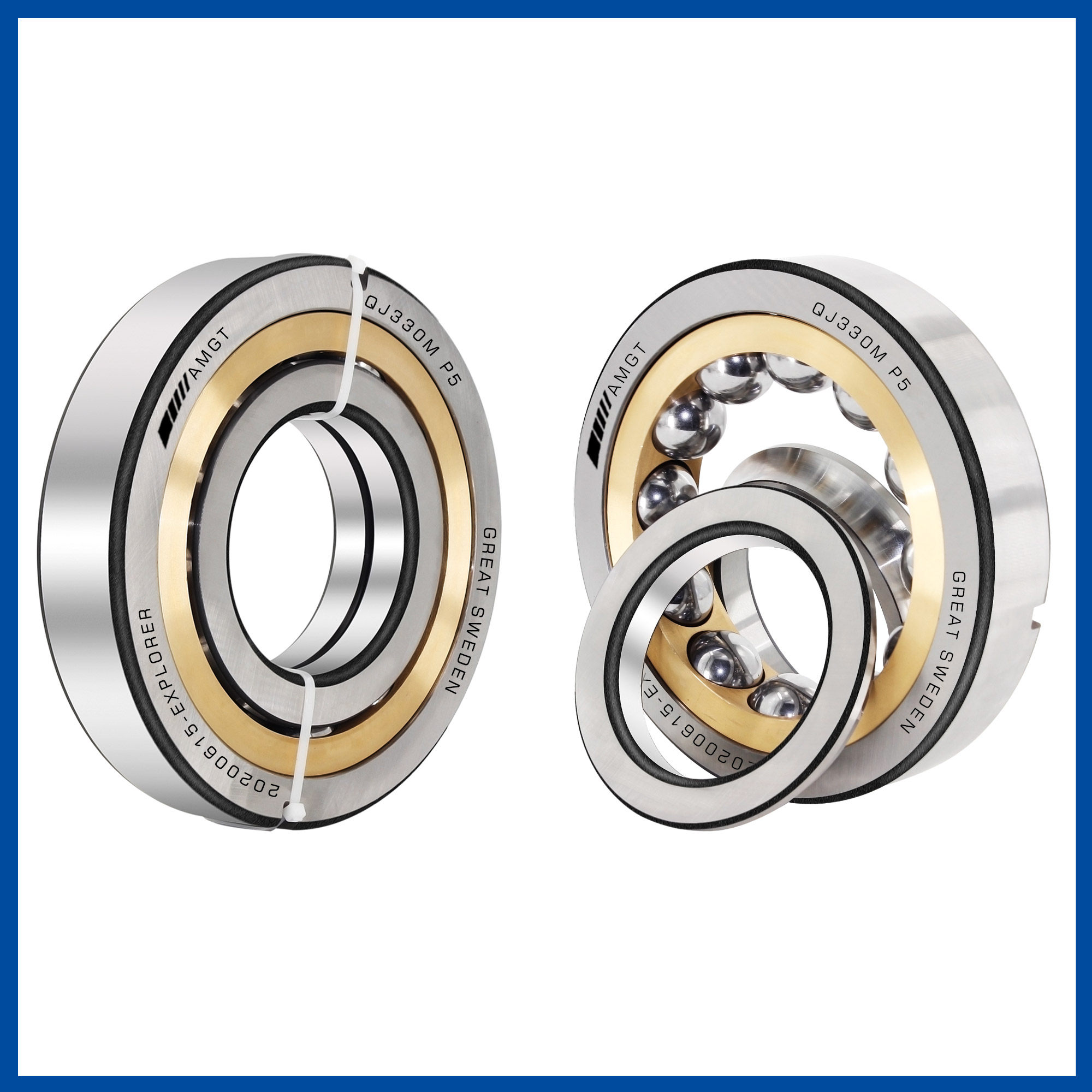 瑞士amgt进口口角接触轴承qj330qj332qj334qj336角接触球轴承