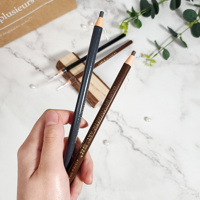 亨丝1818拉线眉笔撕拉刀削式化妆眉粉不晕画眉眉笔