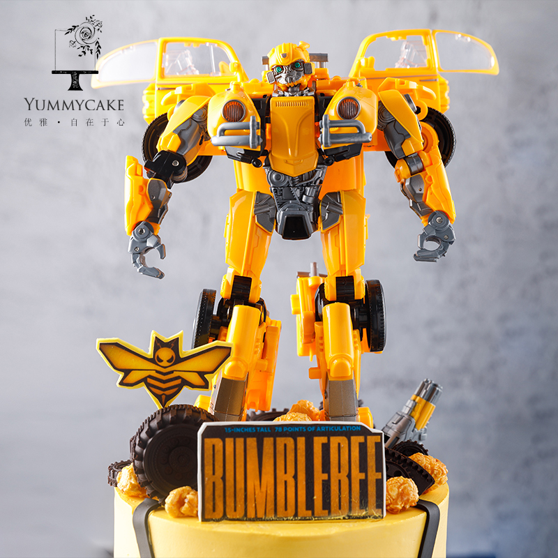雅米变形金刚大黄蜂男生蛋糕6寸水果夹心生日蛋糕北京新鲜生日蛋糕