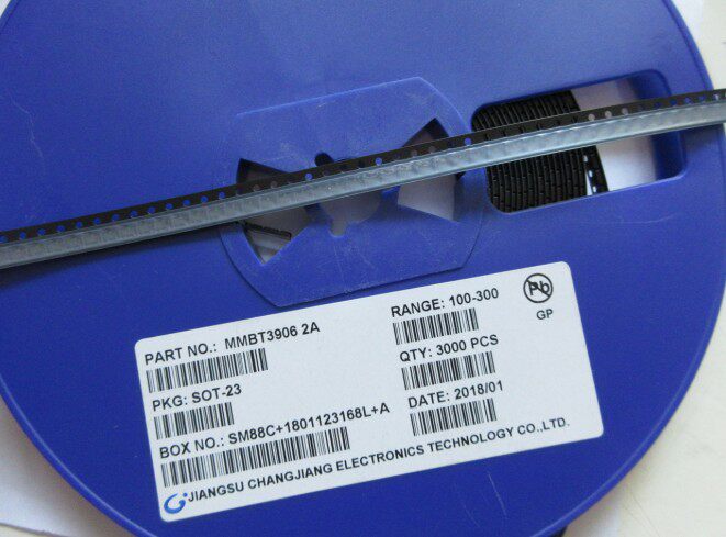 贴片三极管2n3906mmbt3906lt1g2a丝印100只4元一盘3k三极管
