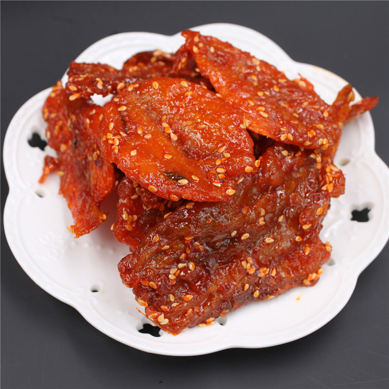 香辣红娘500g北海特产海味散装鱼干鱼片涠洲即食鱼零食