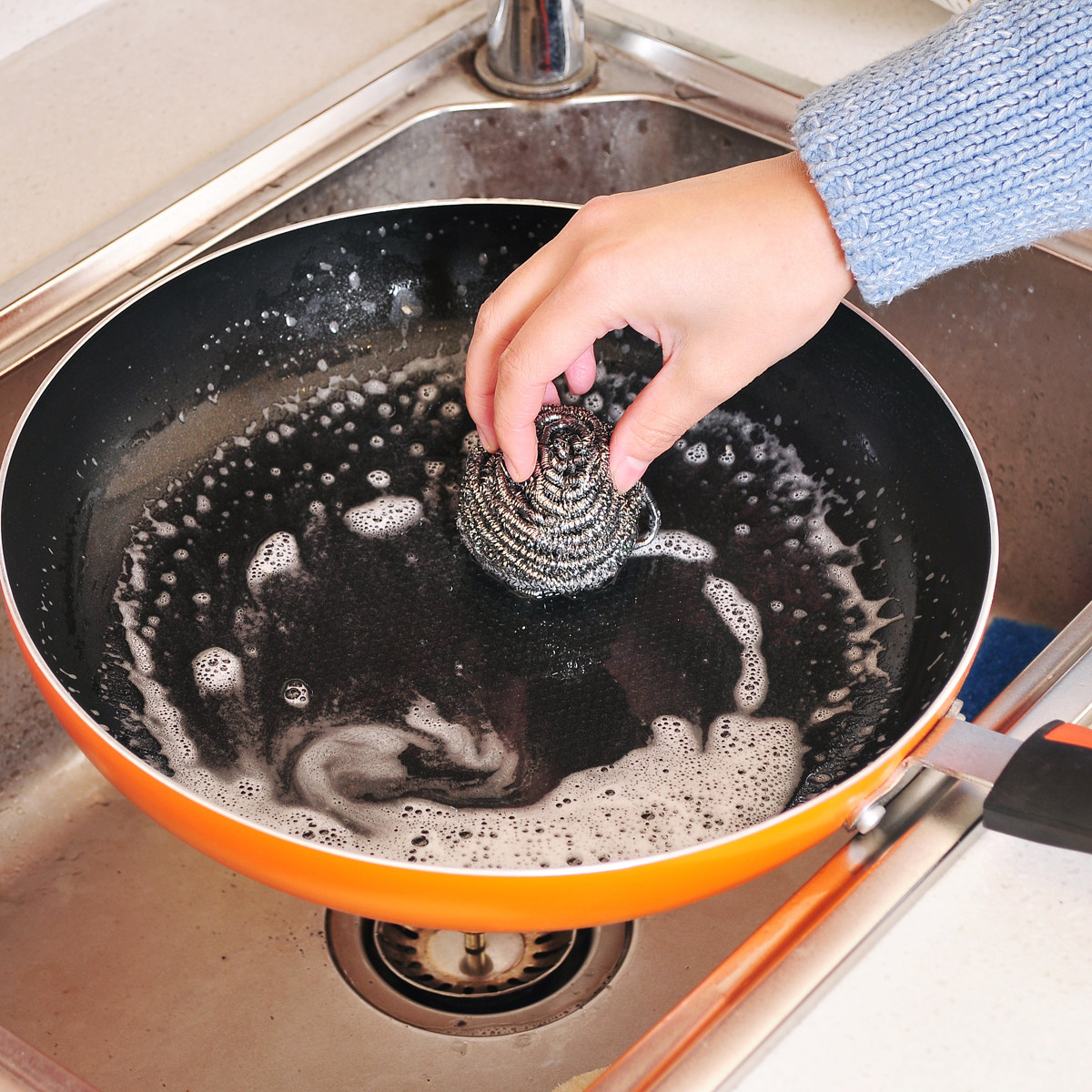 钢丝洗锅厨房用品洗碗不锈不锈钢清洁不易生锈刷刷钢丝球