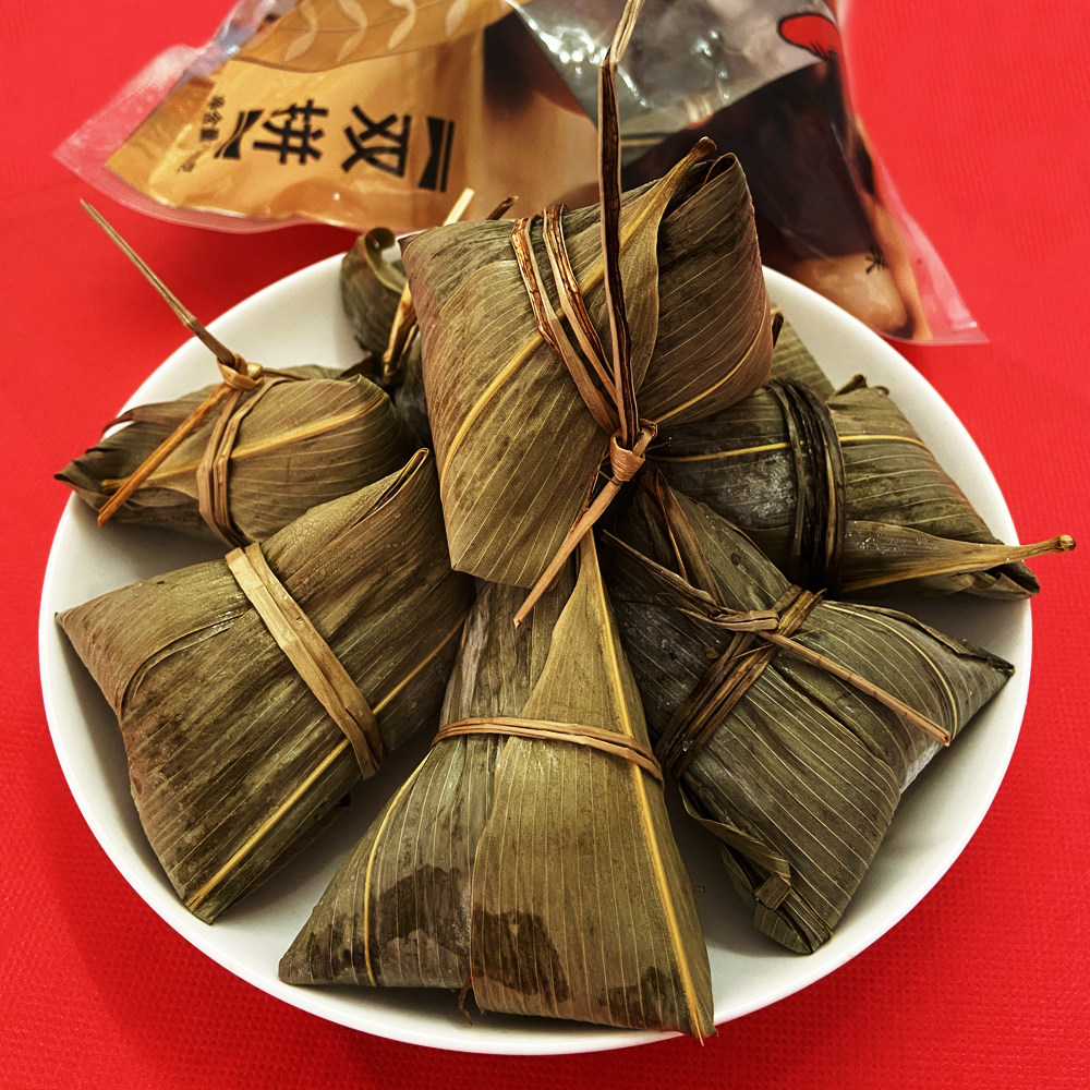 八记粽子风味蛋黄豆沙虾米咸甜双拼端午常温粽子