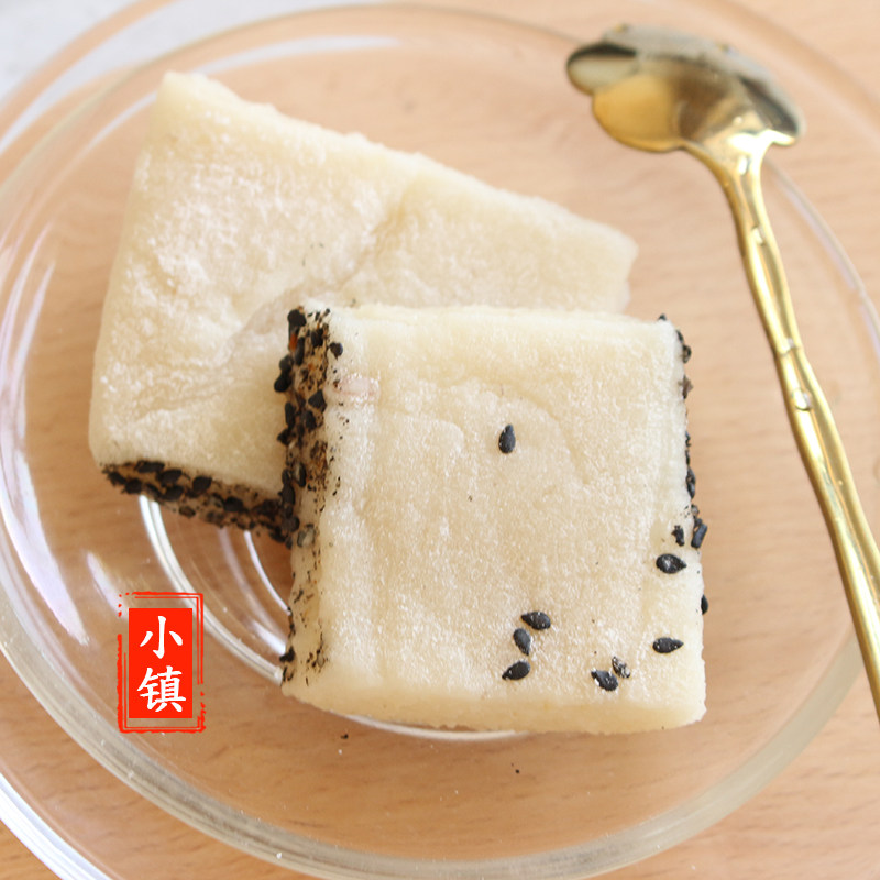 浙江特产龙游新鲜麻糍糍粑农家手工现打年糕糯米滋无添加配芝麻糖